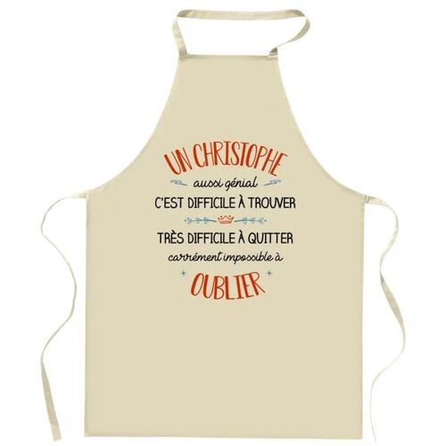 Planetee Tablier De Cuisine Un Christophe Aussi Génial | Cadeau Original Humour Pour Cuisinier Vêtement Blouse De Protection