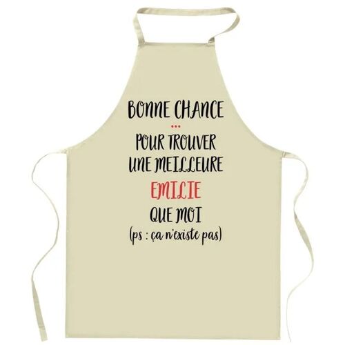 Planetee Tablier De Cuisine Emilie Ça N'existe Pas | Cadeau Original Humour Pour Cuisinière Vêtement Blouse De Protection Barbecue