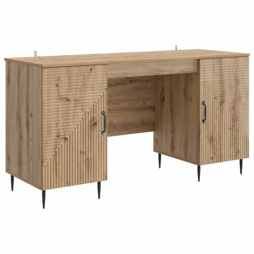 vidaXL Bureau Chêne artisanal 142,5 x 50 x 75 cm Bois d'ingénierie