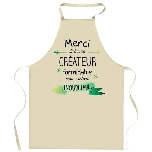 Planetee Tablier De Cuisine Couz Merci Inoubliable | Cadeau Original Homme Humour Pour Cuisinier Vêtement Blouse De Protection