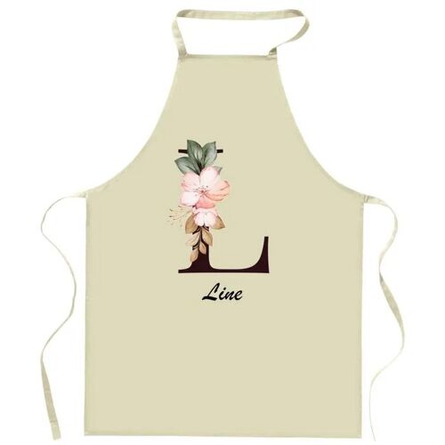 Planetee Tablier De Cuisine Line Lettre | Cadeau Femme Pour Cuisinière Vêtement Blouse De Protection Barbecue Jardinage Tablier