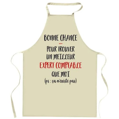 Planetee Tablier De Cuisine Expert Comptable Ca N'existe Pas | Cadeau Original Humour Pour Cuisinier Et Cuisinière Vêtement Blouse