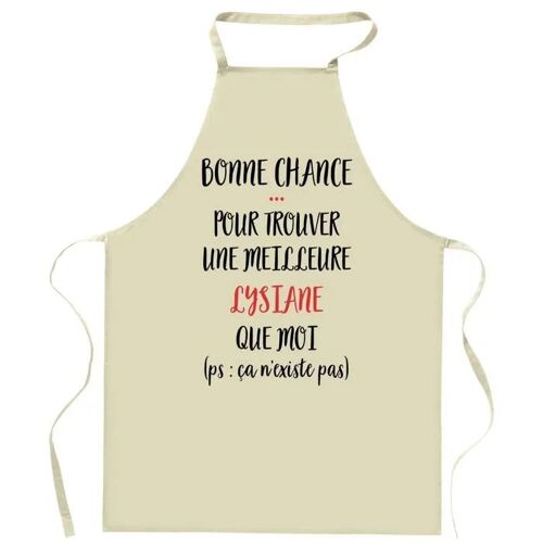 Planetee Tablier De Cuisine Lysiane Ça N'existe Pas | Cadeau Original Humour Pour Cuisinière Vêtement Blouse De Protection Barbecue