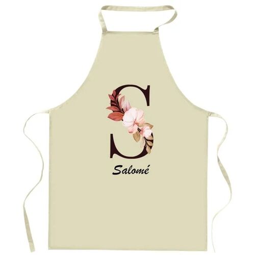 Planetee Tablier De Cuisine Salomé Lettre | Cadeau Femme Pour Cuisinière Vêtement Blouse De Protection Barbecue Jardinage Tablier