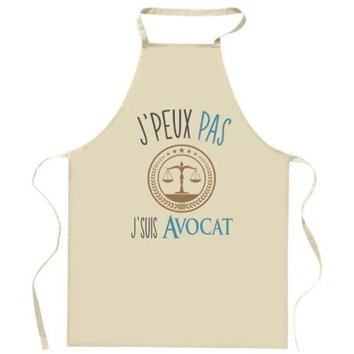 Planetee Tablier De Cuisine Avocat J'peux Pas | Cadeau Original Pour Passionnés Vêtement Blouse De Protection Barbecue Jardinage