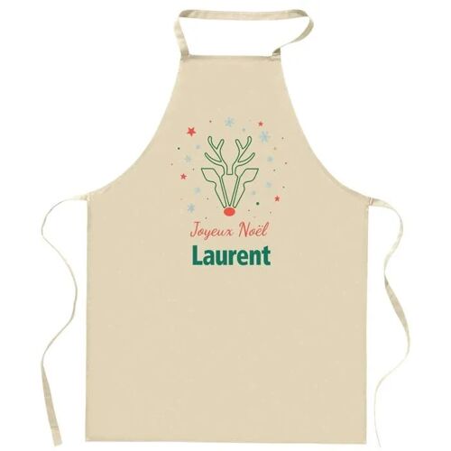 Planetee Tablier Joyeux Noël Laurent Cerf - Cadeau Secret Santa Original Pour Cuisinier Vêtement Noël Barbecue Jardinage Et Tâches