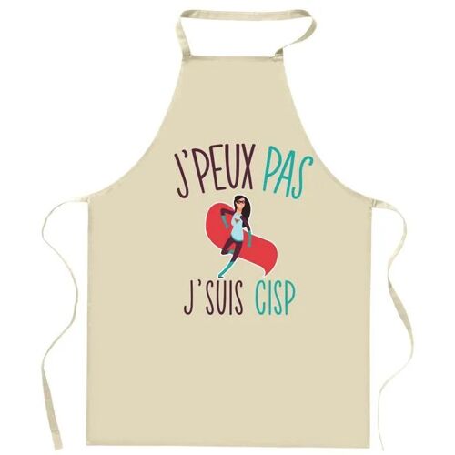 Planetee Tablier De Cuisine Cisp J'peux Pas Conseillère En Insertion Sociale Et Professionnelle | Cadeau Original S Vêtement Blouse