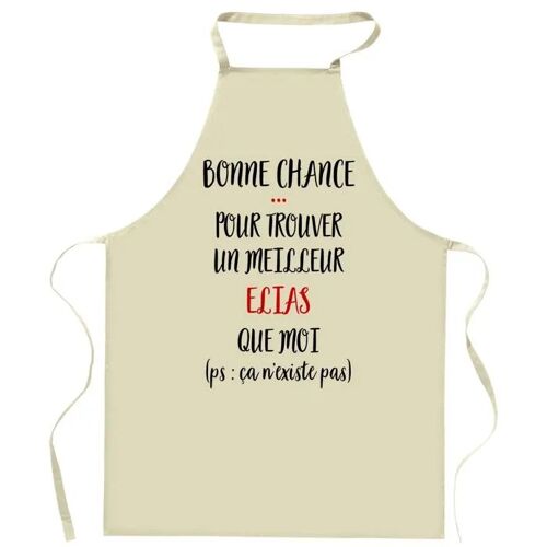 Planetee Tablier De Cuisine Elias Ca N'existe Pas | Cadeau Original Humour Pour Cuisinier Et Cuisinière Vêtement Blouse