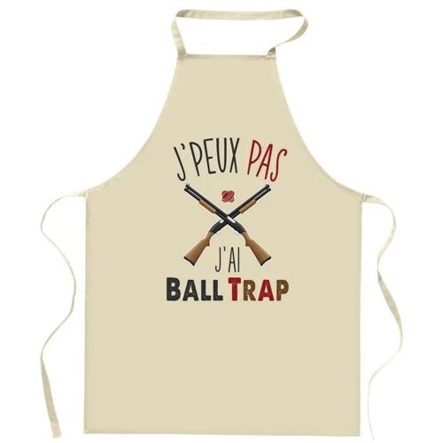Planetee Tablier De Cuisine Ball Trap J'peux Pas | Cadeau Original Pour Passionnés Vêtement Blouse De Protection Barbecue Jardinage