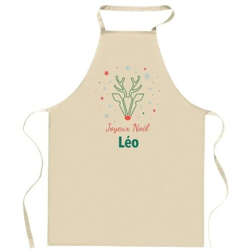 Planetee Tablier Joyeux Noël Léo Cerf - Cadeau Secret Santa Original Pour Cuisinier Vêtement Noël Barbecue Jardinage Et Tâches