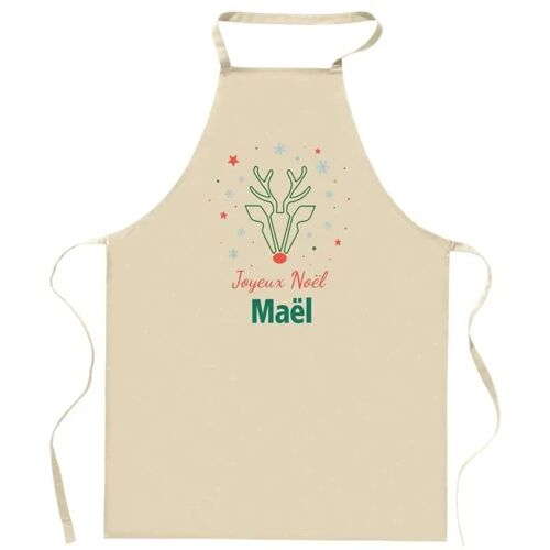 Planetee Tablier Joyeux Noël Mael Cerf - Cadeau Secret Santa Original Pour Cuisinier Vêtement Noël Barbecue Jardinage Et Tâches