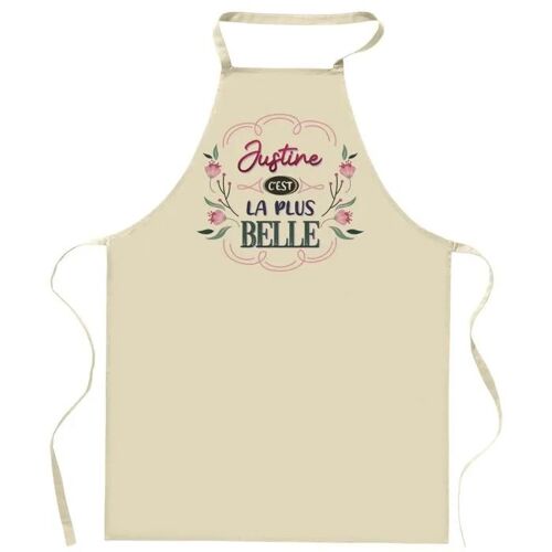 Planetee Tablier De Cuisine Justine La Plus Belle | Tablier Jardinage Et Tâches Ménagères Cadeau Fête Des Mères Anniversaire Soeur