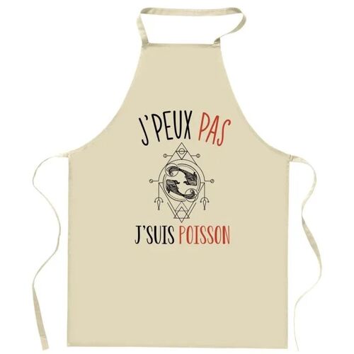 Planetee Tablier De Cuisine Signe Poisson J'peux Pas | Cadeau Original Fan D'astrologie Pour Passionnés Vêtement Blouse