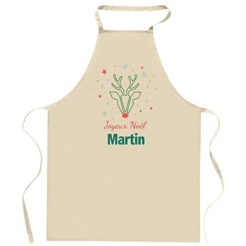 Planetee Tablier Joyeux Noël Martin Cerf - Cadeau Secret Santa Original Pour Cuisinier Vêtement Noël Barbecue Jardinage Et Tâches