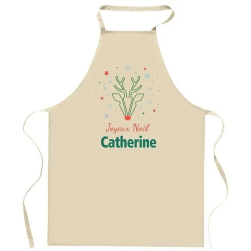 Planetee Tablier Joyeux Noël Catherine Cerf - Cadeau Secret Santa Original Pour Cuisinier Vêtement Noël Barbecue Jardinage Et Tâches