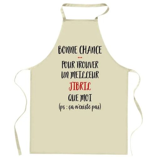 Planetee Tablier De Cuisine Jibril Ca N'existe Pas | Cadeau Original Humour Pour Cuisinier Et Cuisinière Vêtement Blouse