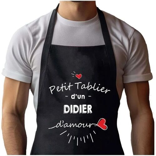 Planetee Tablier Noir Didier D'amour| Vêtement Blouse De Protection Pour Cuisine Barbecue, Jardinage, Tâches Ménagères