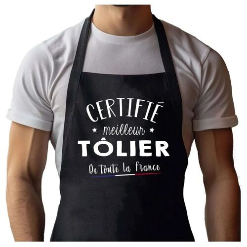 Planetee Tablier Noir Tôlier Certifié Meilleur De France| Vêtement Blouse De Protection Pour Cuisine Barbecue, Jardinage, Tâches