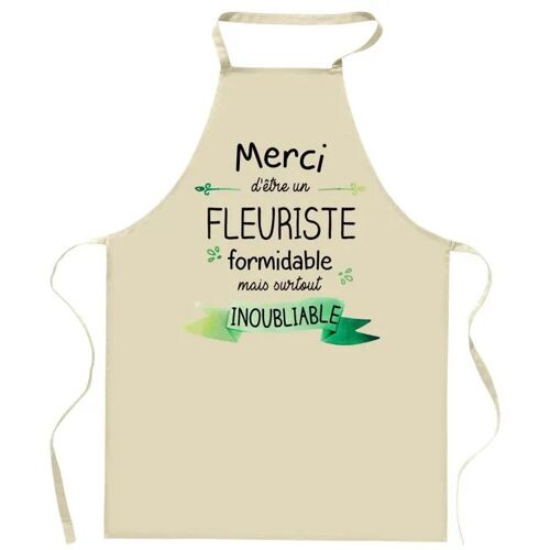 Planetee Tablier De Cuisine Fleuriste Merci Inoubliable | Cadeau Original Homme Humour Pour Cuisinier Vêtement Blouse De Protection