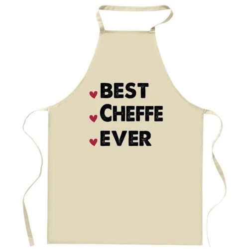 Planetee Tablier De Cuisine Cousine Best Ever | Cadeau Original Humour Pour Cuisinière Vêtement Blouse De Protection Barbecue