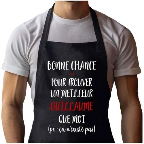 Planetee Tablier Noir Guillaume Ça N'existe Pas Homme| Vêtement Blouse De Protection Pour Cuisine Barbecue, Jardinage, Tâches