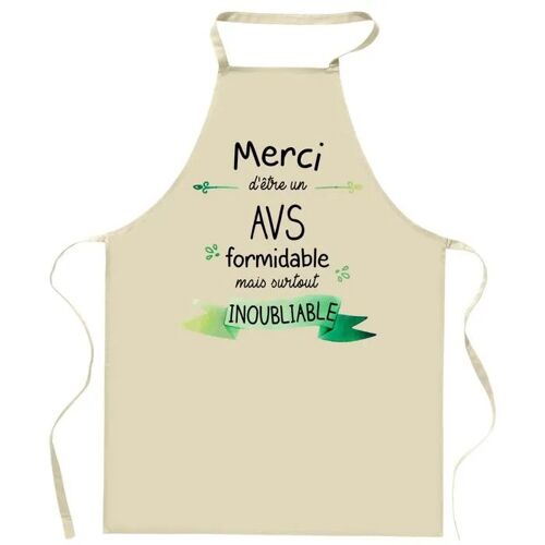 Planetee Tablier De Cuisine Avs Merci Inoubliable | Cadeau Original Homme Humour Pour Cuisinier Vêtement Blouse De Protection