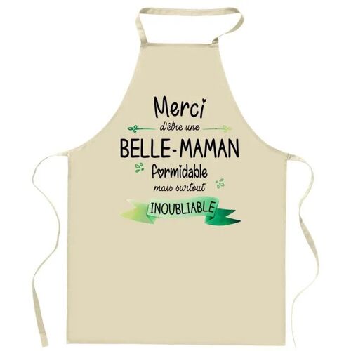 Planetee Tablier De Cuisine Belle-Maman Merci Inoubliable Femme | Cadeau Fête Des Mères Maman Cuisinière Vêtement Blouse