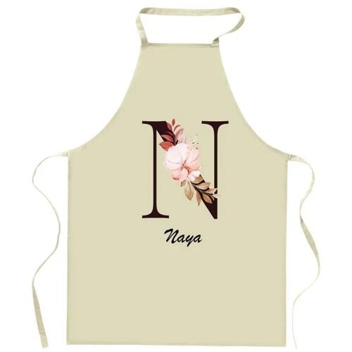 Planetee Tablier De Cuisine Naya Lettre | Cadeau Femme Pour Cuisinière Vêtement Blouse De Protection Barbecue Jardinage Tablier
