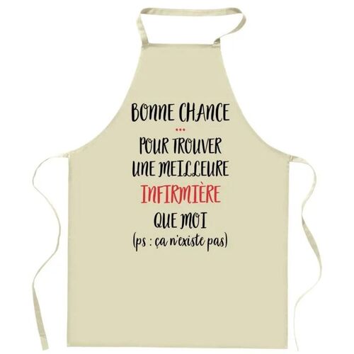 Planetee Tablier De Cuisine Infirmière Ça N'existe Pas | Cadeau Original Humour Pour Cuisinière Vêtement Blouse De Protection