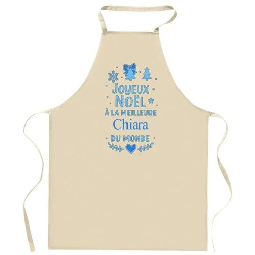Planetee Tablier Joyeux Noël À La Meilleure Chiara - Cadeau Secret Santa Original Pour Cuisinier Vêtement Noël Barbecue Jardinage