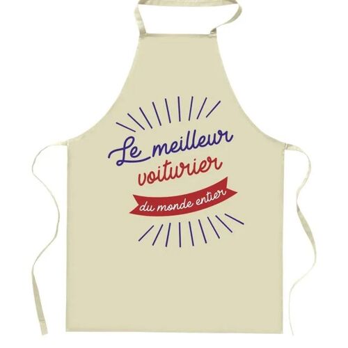 Planetee Tablier De Cuisine Voiturier Meilleur Du Monde Entier | Cadeau Original Humour Pour Cuisinier Vêtement Blouse De Protection