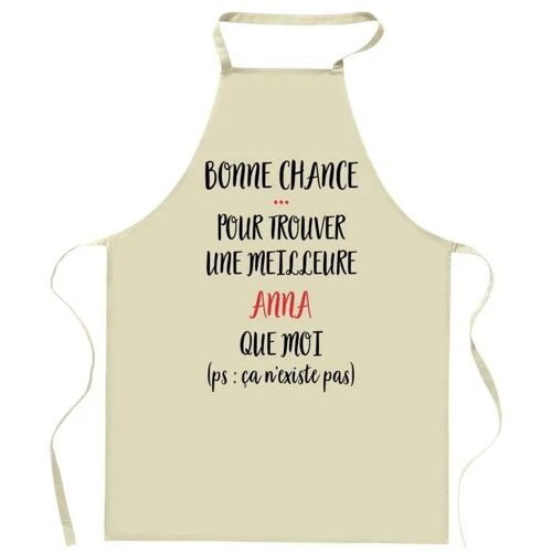 Planetee Tablier De Cuisine Anna Ça N'existe Pas | Cadeau Original Humour Pour Cuisinière Vêtement Blouse De Protection Barbecue