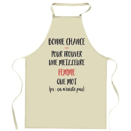 Planetee Tablier De Cuisine Femme Ça N'existe Pas | Cadeau Original Humour Pour Cuisinière Vêtement Blouse De Protection Barbecue