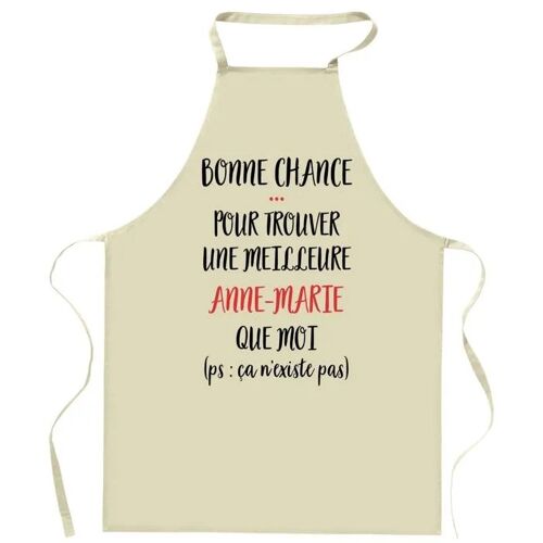 Planetee Tablier De Cuisine Anne-Marie Ça N'existe Pas | Cadeau Original Humour Pour Cuisinière Vêtement Blouse De Protection