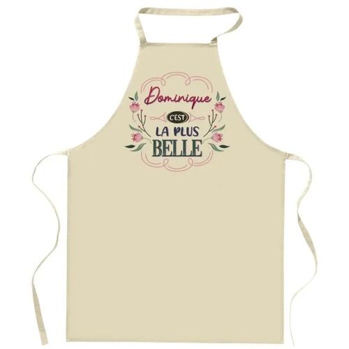 Planetee Tablier De Cuisine Dominique La Plus Belle | Tablier Jardinage Et Tâches Ménagères Cadeau Fête Des Mères Anniversaire Soeur