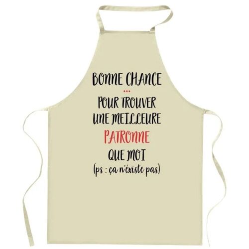 Planetee Tablier De Cuisine Patronne Ça N'existe Pas | Cadeau Original Humour Pour Cuisinière Vêtement Blouse De Protection Barbecue