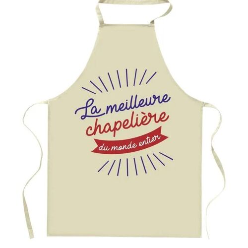 Planetee Tablier De Cuisine Chapelière Meilleure Du Monde Entier | Cadeau Original Humour Pour Cuisinière Vêtement Blouse