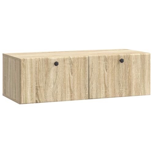 vidaXL Meuble TV mural Chêne Sonoma 98 x 41 x 30 cm Bois d'ingénierie