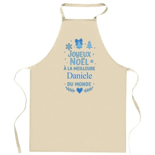 Planetee Tablier Joyeux Noël À La Meilleure Daniele - Cadeau Secret Santa Original Pour Cuisinier Vêtement Noël Barbecue Jardinage