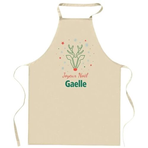 Planetee Tablier Joyeux Noël Gaëlle Cerf - Cadeau Secret Santa Original Pour Cuisinier Vêtement Noël Barbecue Jardinage Et Tâches