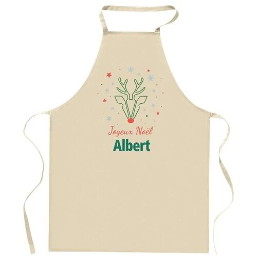 Planetee Tablier Joyeux Noël Albert Cerf - Cadeau Secret Santa Original Pour Cuisinier Vêtement Noël Barbecue Jardinage Et Tâches
