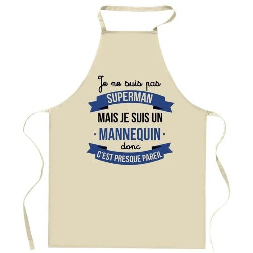 Planetee Tablier de cuisine Mannequin Superhéros | Cadeau Original Humour pour Cuisinier Vêtement Blouse de protection Barbecue