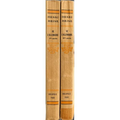 Oeuvres De Henry Heine : De L'allemagne En Deux Tomes