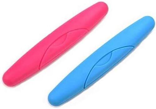 Lot de 2 boîtes porte-brosses à dents en plastique pour voyage