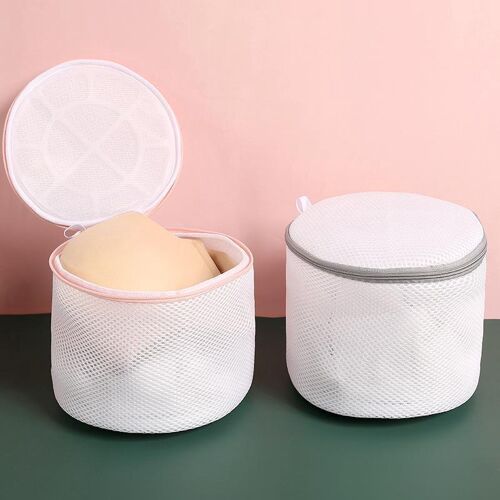 Lot de 2 filets de lavage pour machine à laver (15 x 17 cm) - Sac à linge pour vêtements fragiles, sous-vêtements, accessoires pour animaux de compagnie, rangement et voyage - Filet de lavage pour machine à laver
