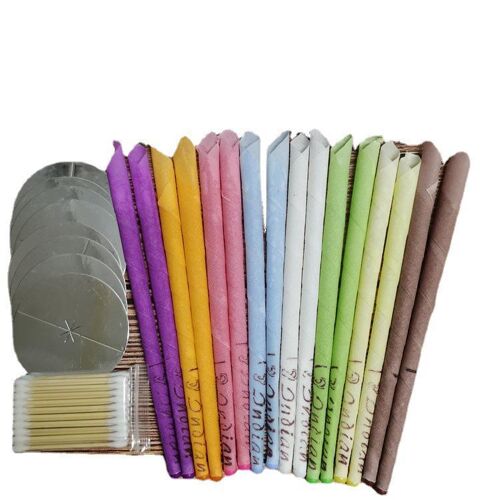 Pour Les Oreilles Kit De Retrait De Cérumen Avec Bougie Auriculaire 16 Pièces Avec Kit De Retrait De Cérumen À La Cire D'abeille Biologique Naturelle 