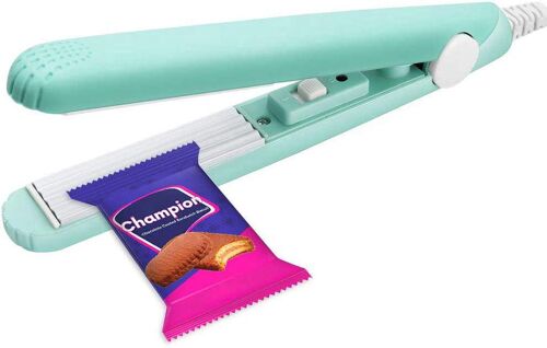 Mini Scelleuse De Sacs Alimentaires (Vert), Mini Scelleuse De Sacs Portable Avec Contrôle Intelligent De La Chaleur Par Feuille Suspendue Pour Une Conservation Hermétique Des Aliments.