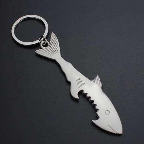 Lot De 2 Porte-Clés Tire-Bouchon, Porte-Clés Requin Créatif, Décapsuleur Portable, Décapsuleur De Bouteille De Bière Créatif, Accessoires De Tire-Bouchon Créatifs Dans Les Bars Et Restaurants