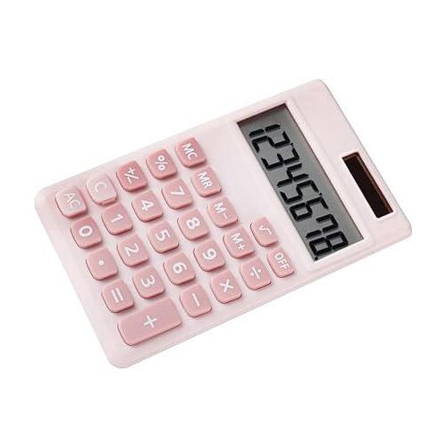 (Rose) Mini Ordinateur Solaire, Calculatrice De Base, Calculatrice Graphique Simple Pour Les Étudiants En Sciences, Mini Calculatrice