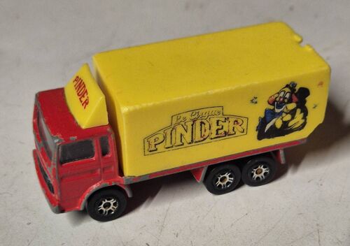 Majorette Pinder Vintage Camion Cirque 1/100, Décor Clown, Diecast-Majorette
